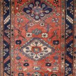 3’x18’6” Tribal Rust Persian Wool Hand-Knotted Runner