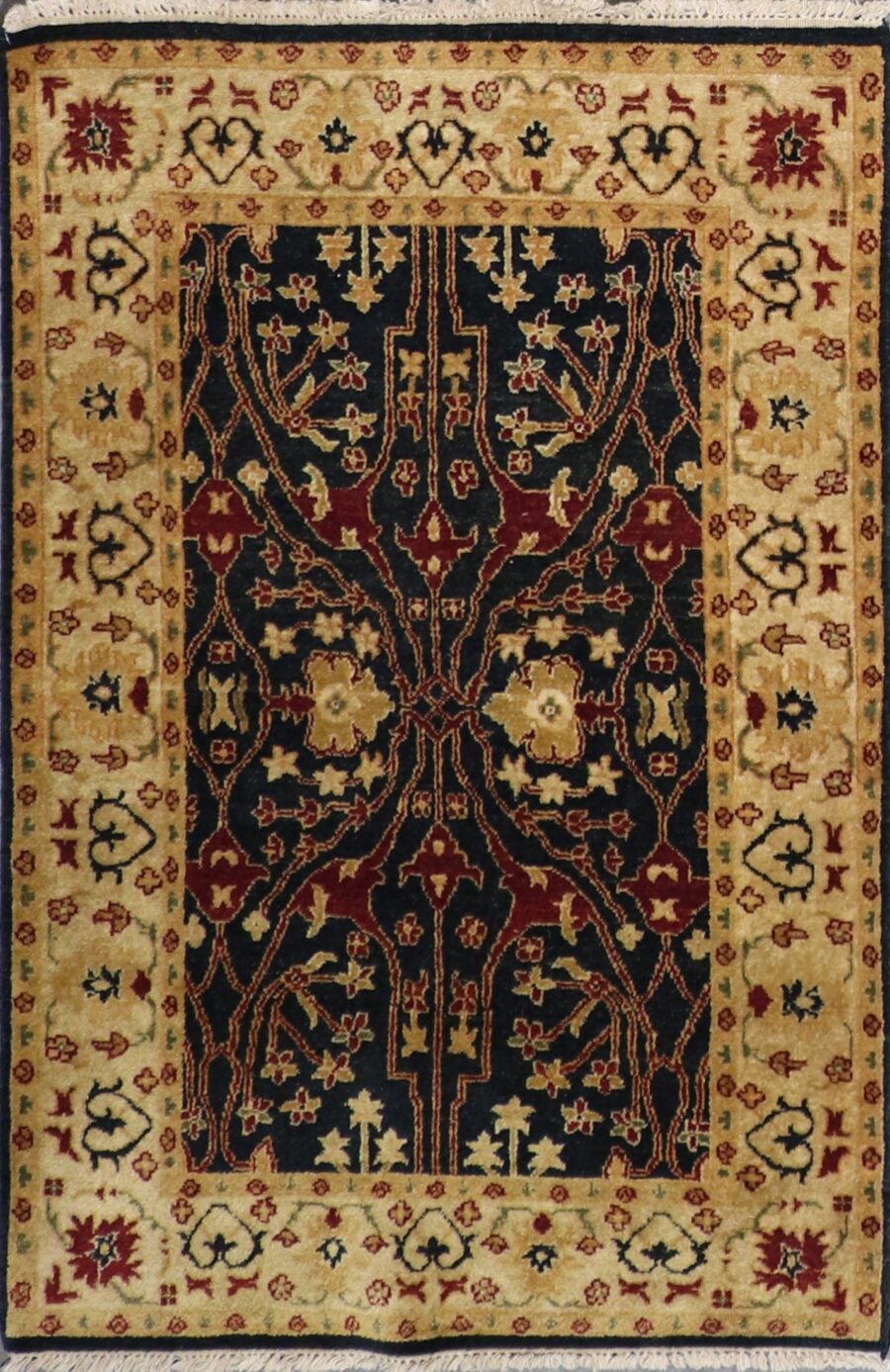4’x6’ Traditional Charcoal Wool Hand-Knotted Rug - Direct Rug Import | Rugs in Chicago, Indiana,South Bend,Granger