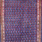 3’10”x9’5” Tribal Blue Persian Wool Hand-Knotted Runner