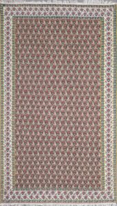 5’x8’3” Persian Kilim Brown Wool Hand-Knotted Rug