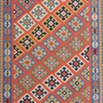 4’1”x5’9” Decorative Orange Wool Hand-Knotted Rug - Direct Rug Import | Rugs in Chicago, Indiana,South Bend,Granger