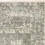 4’1”x6’ Transitional Green Wool & Silk Hand-Knotted Rug - Image 3
