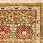 2’6”x12’2” Traditional Gold Wool Hand-Knotted Rug - Image 3