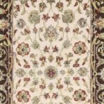 2’7”x12’1” Traditional Ivory Wool & Silk Hand-Knotted Runner - Image 2