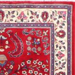 4’3”x6’8” Traditional Persian Red Wool Hand-Knotted Rug - Image 2