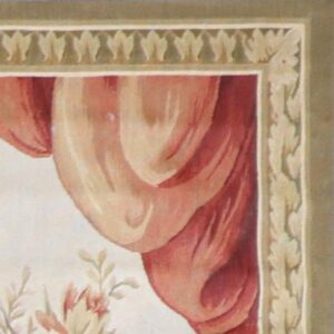 3’5”x6’7” Gold Flatweave Wool Hand-Knotted Tapestry