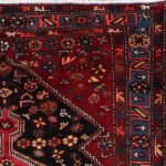 5’4”x8’5” Persian Shiraz Traditional Red Wool Hand-Knotted Rug - Image 2