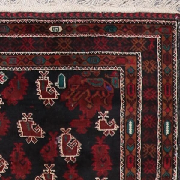 3’11”x6’8” Antique Persian Tribel Black Tribal Wool Hand-Knotted Rug - Direct Rug Import | Rugs in Chicago, Indiana,South Bend,Granger