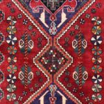 3’5”x7’3” Tribal Red Persian Wool Hand-Knotted Runner - Image 2