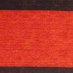 5’6”x8’6” Contemporary Red Wool Hand-Knotted Rug - Image 2