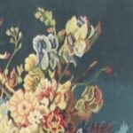 1’9”x2’3” Teal Wool Hand-Knotted Tapestry - Image 3