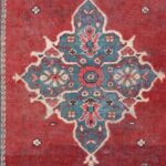 2’1”x5’11” Traditional Rust Persian Wool Hand-Knotted Runner - Image 2