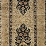 3’x12’ Traditional Black Wool & Silk Hand-Knotted Runner - Image 2