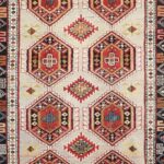 3’3”x11’4” Tribal Brown Persian Wool Hand-Knotted Rug - Image 3