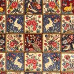 6’10”x9’9” Traditional Persian Red Bakhtiari Wool Hand-Knotted Rug - Image 2