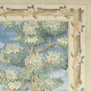 4’6”x8’8” Adam & Eve Wool Hand-Knotted Tapestry