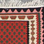 3’x5’8” Persian Kilim Orange Wool Hand-Knotted Rug - Image 2