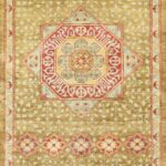 2’6”x12’2” Traditional Gold Wool Hand-Knotted Rug - Image 2