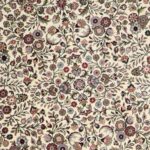 6’x6’ Traditional Ivory Tabriz Wool Hand-Knotted Rug - Image 2