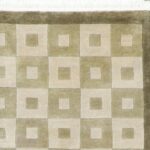 5’x8’ Contemporary Green Wool Hand-Knotted Rug - Image 3