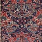 3’4”x13’4” Antique Bakhtiari Navy Wool Hand-Knotted Rug - Direct Rug Import | Rugs in Chicago, Indiana,South Bend,Granger