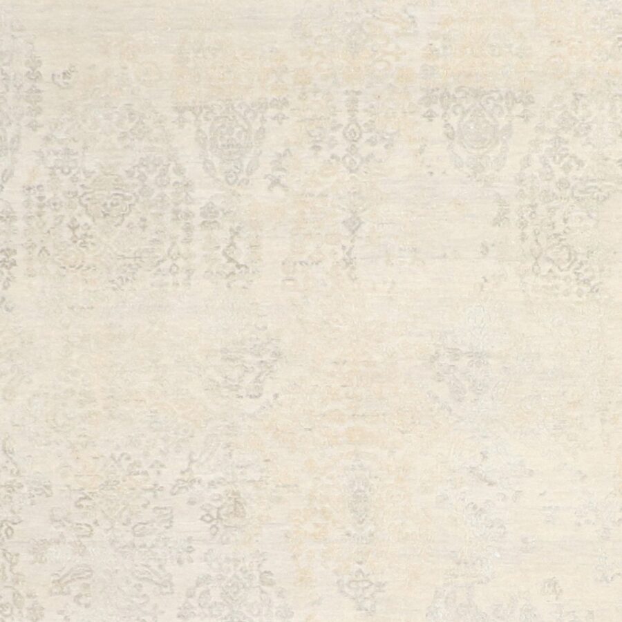 6’x8’10” Transitional Tan & Gray Wool & Silk Hand-Knotted Rug - Direct Rug Import | Rugs in Chicago, Indiana,South Bend,Granger