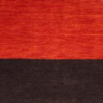 5’6”x8’6” Contemporary Red Wool Hand-Knotted Rug - Image 3