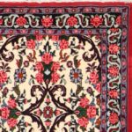 3’8”x6’2” Traditional Ivory Persian Wool Hand-Knotted Rug - Image 3