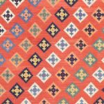 4’1”x5’9” Persian Kilim Orange Wool Hand-Knotted Rug - Direct Rug Import | Rugs in Chicago, Indiana,South Bend,Granger