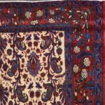 4’9”x6’8” Tribal Ivory Persian Wool Hand-Knotted Rug - Image 3