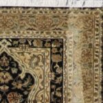 3’x12’ Traditional Black Wool & Silk Hand-Knotted Runner - Image 3
