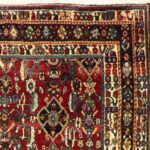 5’5”x8’6” Traditional Persian Red Wool Hand-Knotted Rug - Image 3