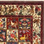 6’10”x9’9” Traditional Persian Red Bakhtiari Wool Hand-Knotted Rug - Image 3