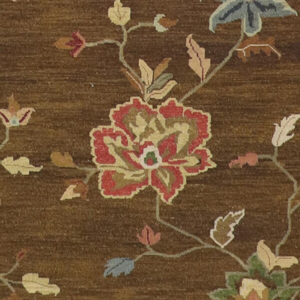 4'1"x5'9" Brown Wool Flat-Weave Hand-Knotted Rug - Direct Rug Import | Rugs in Chicago, Indiana,South Bend,Granger