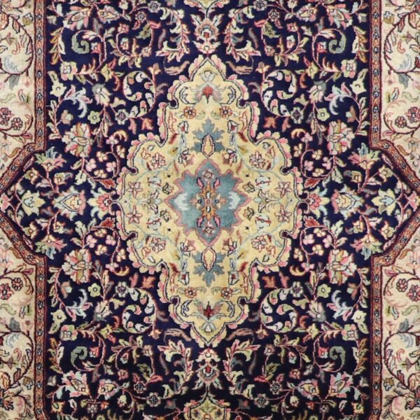 5'5"x9'9" Traditional Navy Tabriz Wool Hand-Knotted Rug - Direct Rug Import | Rugs in Chicago, Indiana,South Bend,Granger