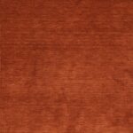 6’x9’ Contemporary Rust Wool Hand-Knotted Rug