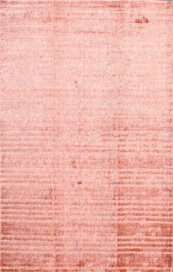 5’1”x7’10” Contemporary Red Silk Hand-Knotted Rug - Direct Rug Import | Rugs in Chicago, Indiana,South Bend,Granger