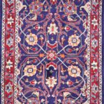 3’9”x13’6” Tribal Navy Persian Wool Hand-Knotted Runner