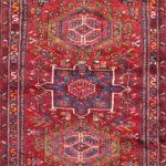 3’2”x12’2” Tribal Red Persian Wool Hand-Knotted Runner