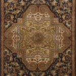 4’x6’1” Traditional Black Wool Hand-Knotted Rug - Direct Rug Import | Rugs in Chicago, Indiana,South Bend,Granger