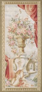 3’5”x6’7” Gold Flatweave Wool Hand-Knotted Tapestry