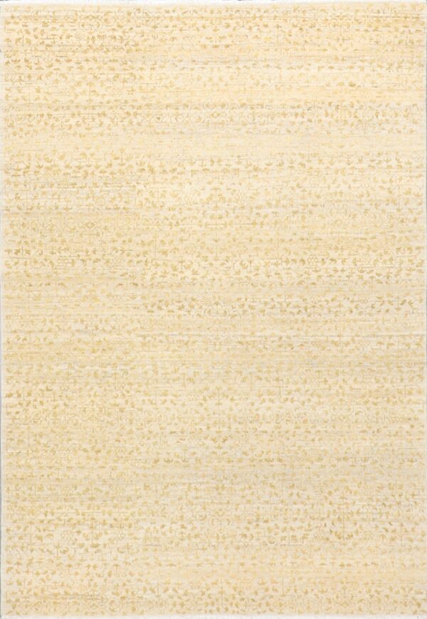 4’2”x6’3” Transitional Tan and Gold Wool Hand-Knotted Rug - Direct Rug Import | Rugs in Chicago, Indiana,South Bend,Granger