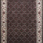 4’1”x6’1”Traditional Bijar Black Wool Hand-Knotted Rug - Direct Rug Import | Rugs in Chicago, Indiana,South Bend,Granger