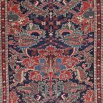 3’4”x13’4” Antique Bakhtiari Navy Wool Hand-Knotted Rug - Direct Rug Import | Rugs in Chicago, Indiana,South Bend,Granger