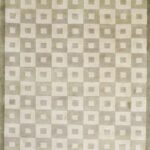 5’x8’ Contemporary Green Wool Hand-Knotted Rug