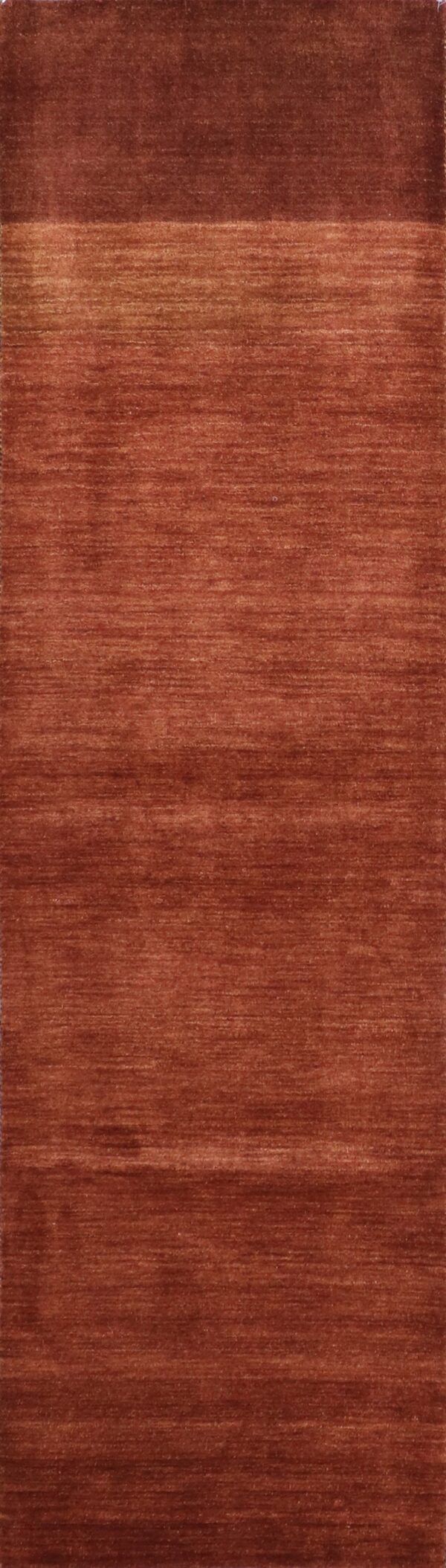 2’8”x9’9” Contemporary Brown Wool Hand-Knotted Rug - Direct Rug Import | Rugs in Chicago, Indiana,South Bend,Granger