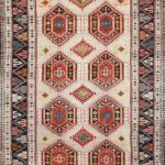 3’3”x11’4” Tribal Brown Persian Wool Hand-Knotted Rug