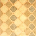 5’6”x8’ Contemporary Ivory Tibetan Wool Hand-Knotted Rug