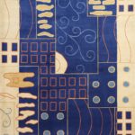 5’6”x8’ Contemporary Blue Nepal Wool Hand-Knotted Rug