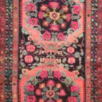 4’6”x9’ Traditional Pink Wool Hand-Knotted Rug
